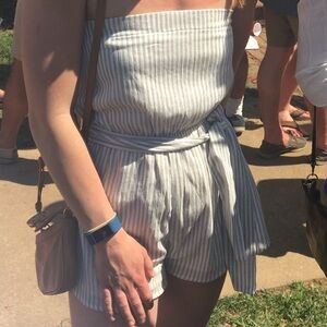 By the way size small striped romper